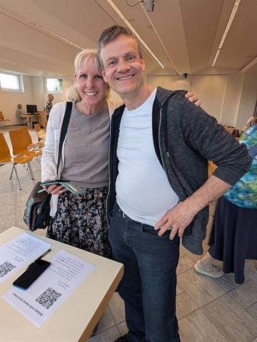 Gut gelaunt: Markus Fischer, Länderverantwortlicher Ägypten, mit Ehefrau Damaris.