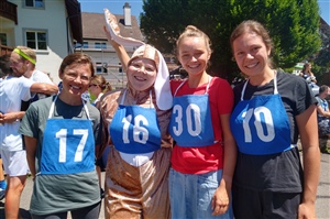 Voll motiviert: Rebekka Stähli, Stefanie Buhn, Johanna Harmel und Anna Klassen.